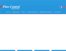 Tablet Screenshot of flowcontrol.fi